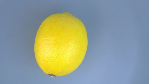 Fruit Jaune Citron Torsions Nourriture Vidéo — Video