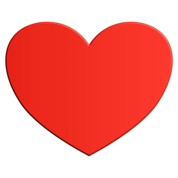 Rotes Herzsymbol Auf Weißem Hintergrund Vektor Valentinstag Muttertag Platz Für — Stockvektor