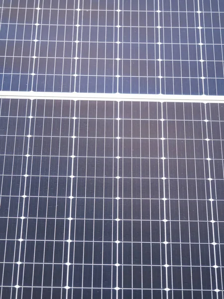 Textura Superficie Del Panel Solar Con Lugar Para Texto Tecnología — Foto de Stock