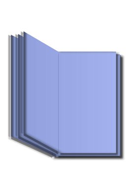 Beyaz arkaplanda mavi metin kitapçığı şablonu. Arkaplan resmi. Mesaj için yer. Metin için şablon. Vektör.