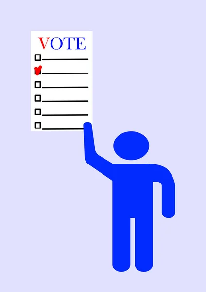 Hlasování Volební Kampani Prezidenta Nebo Senátu Parlamentu Volby Usa Volby — Stockový vektor
