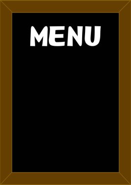 Metin için sokak kafesi menüsü tahta şablonu. Kahve evi. Yol kenarındaki kafe. Bir restoran. Metin için şablon. Kafe menüsü. Vektör görüntüsü. Mesaj için yer. Poster. Reklam panolarında.