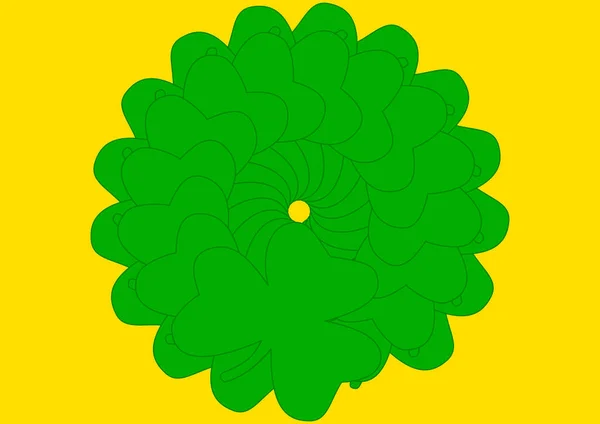 Modèle Festif Pour Feuille Trèfle Texte Pour Saint Patrick Endroit — Image vectorielle