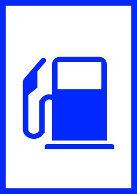 Beyaz arka planda yakıt ikmali yapan işaret arabası. Yakıt ikmali. Dizel yakıt ikmali. Metin için şablon. Vektör görüntüsü. Poster. Arkaplan resmi.