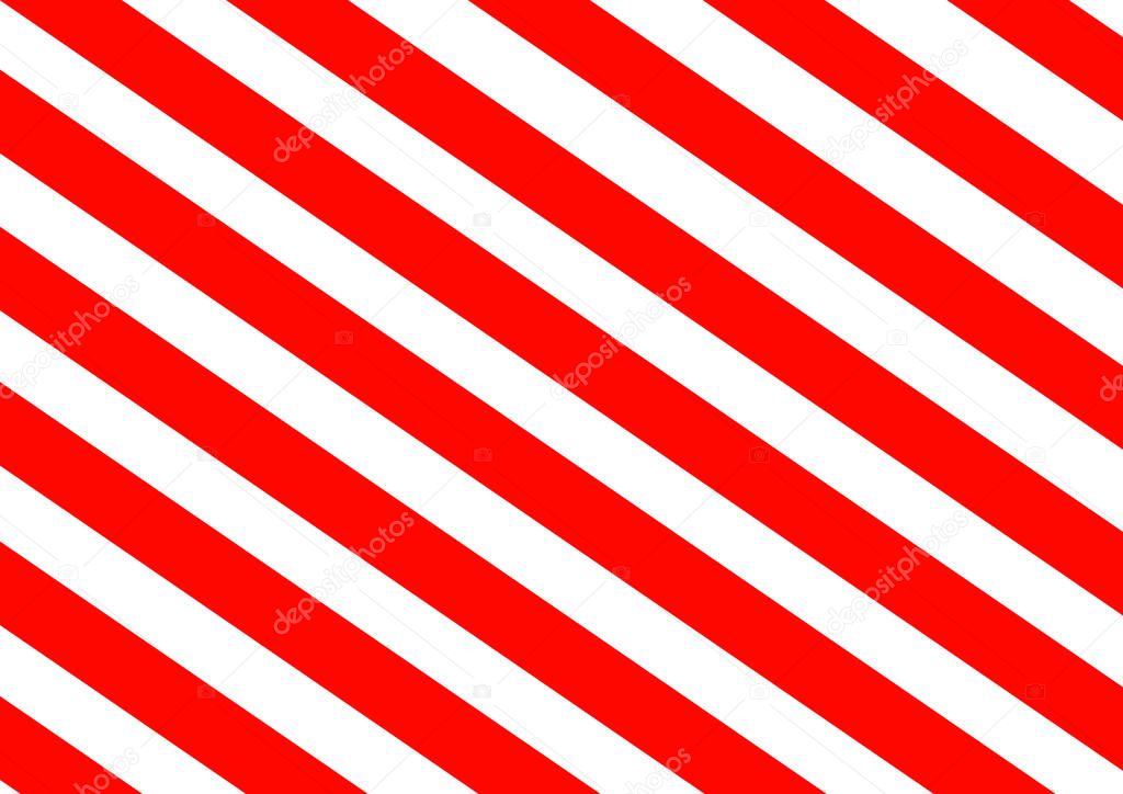 Red stripes on a white background template for text. Attention traffic is prohibited. Stop Danger. Poster. Advertising on the billboard. Vector background image. Warning sign. Fence tape.