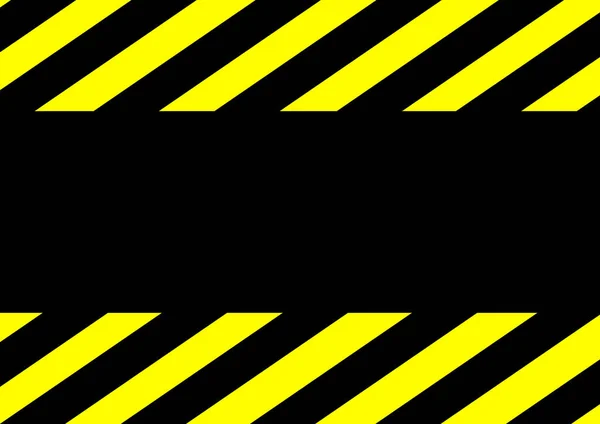 文本的黄色背景模板上的黑色条纹 注意交通被禁止 停止危险 广告牌上的广告 矢量背景图像 警告标志 Fence Tape — 图库矢量图片