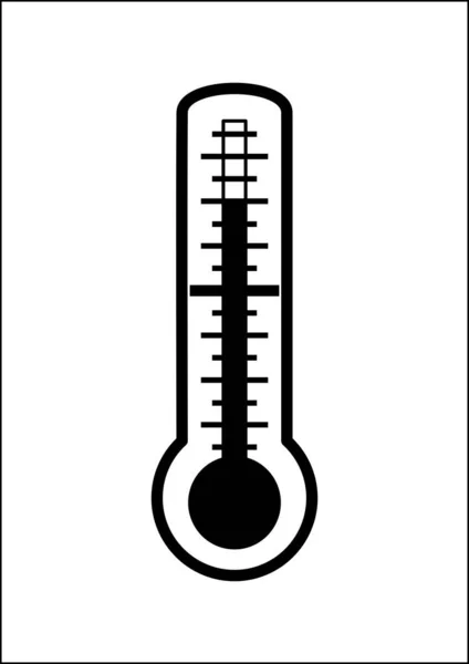 Mercury Thermometer Measuring Ambient Temperature Outdoors Technologies Water Temperature Place — Stock Vector