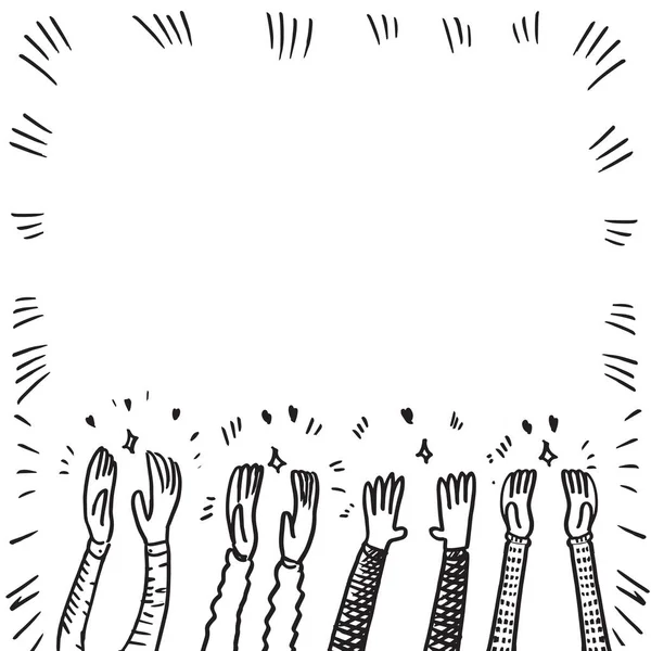 Doodle Design Element Applause Doodle Vector Illustration Hand Drawn Applause —  Vetores de Stock