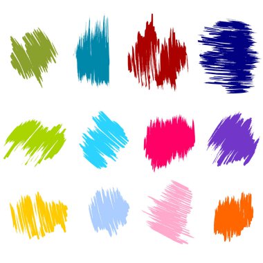 vektör fırça el çizimi grafik ögesi koleksiyonu. grunge arkaplanı.