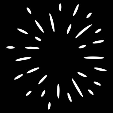 karalama tasarımı ögesi yıldız patlaması el çizimi