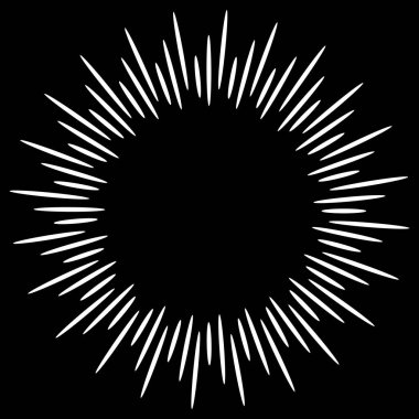 Tasarım elementleri yıldız patlaması etkisi. vektör illüstrasyonu