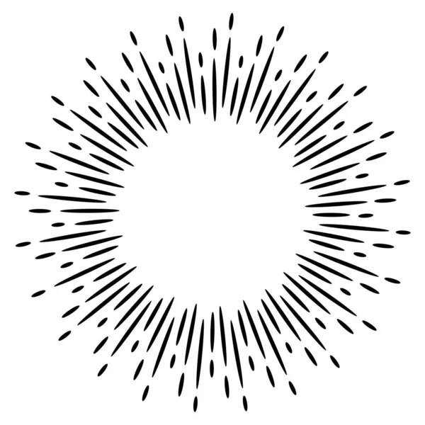 Ефект Сонячного Вибуху Векторна Ілюстрація — стоковий вектор