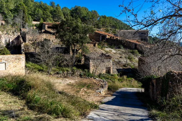 Ain, vidéki falu a belső Castellon — Stock Fotó