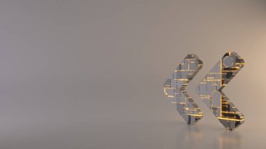 hafif arkaplan 3d açı çift sol simge oluşturma sembolü