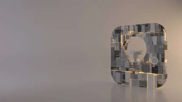 hafif arkaplan 3d ipuçları uygulama simgesi oluşturma simgesi