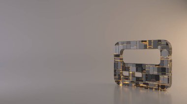 sayfa simgesinin hafif arkaplan 3d oluşturma simgesi