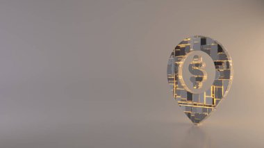 hafif arkaplan 3d oluşturma simgesi yer tutucu simgesi