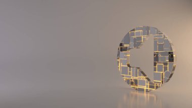 hoparlör simgesinin hafif arkaplan 3d görüntüleme simgesi