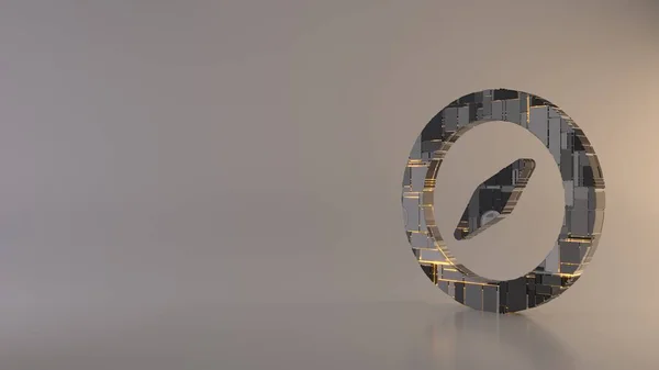 konum simgesinin hafif arkaplan 3d oluşturma sembolü