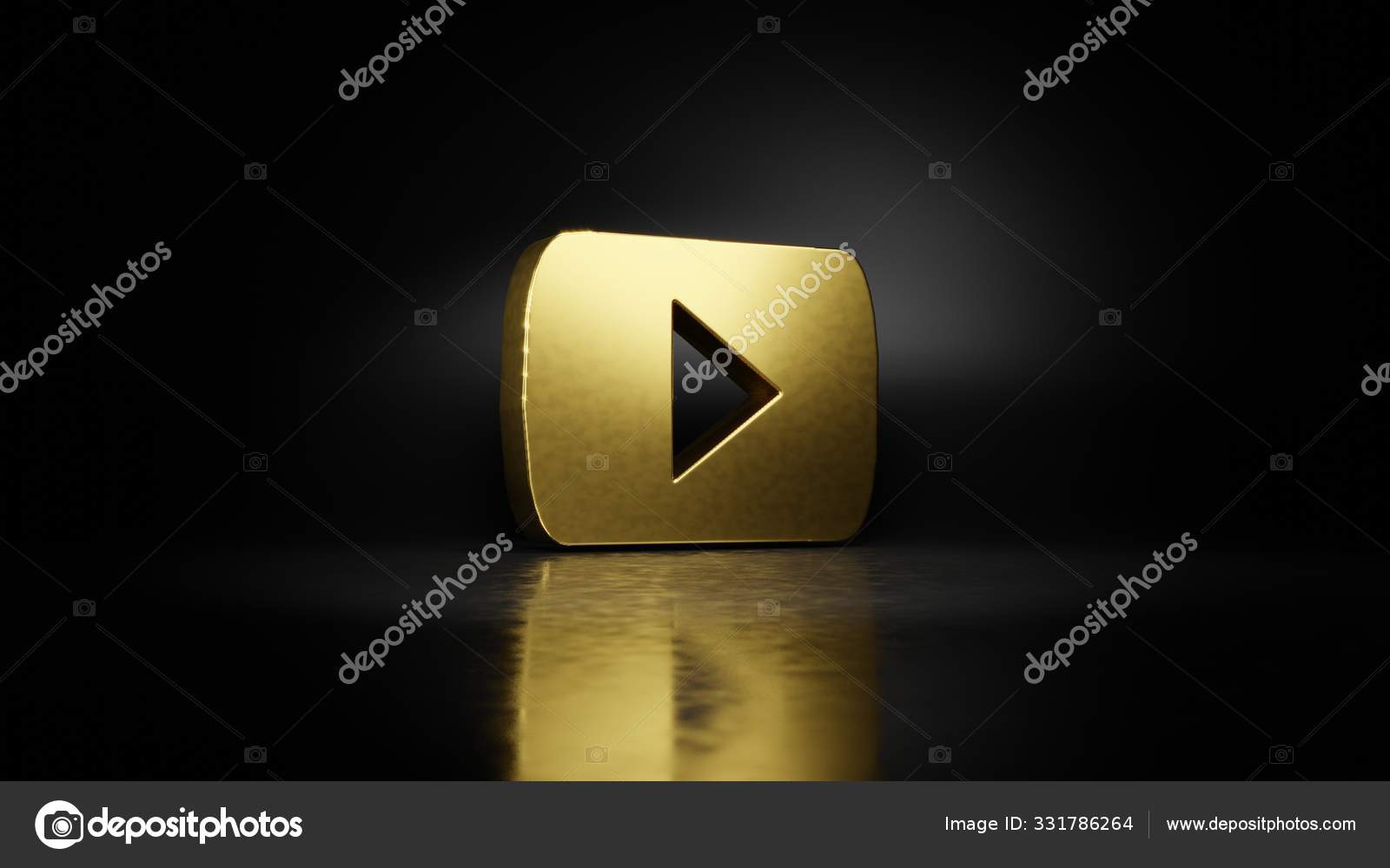 Youtube标志的金金属符号3d渲染 在深色背景的地板上反射模糊 图库照片 C Destrosvet Gmail Com Youtube标志的金金属符号3d渲染 在深色背景的地板上反射模糊 图库照片 C Destrosvet Gmail Com