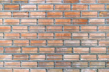 Eski ve eski kırmızı tuğla duvar dokusu ve vignetting