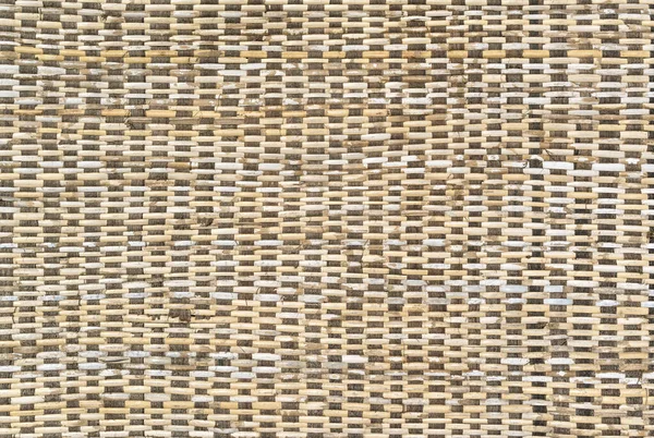 Oude Bamboe Weven Patroon Geweven Rotan Mat Textuur Voor Achtergrond — Stockfoto