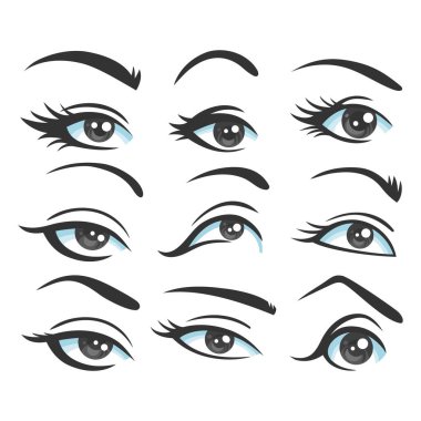 Kadın gözü yüzü.