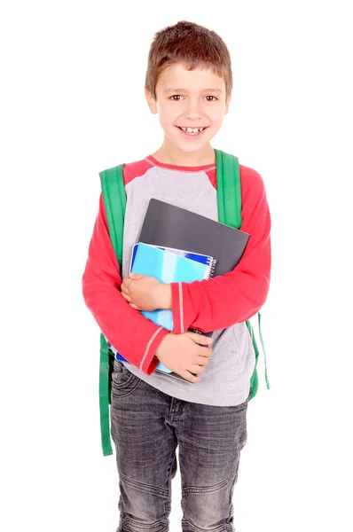 Chico listo para la escuela — Foto de Stock