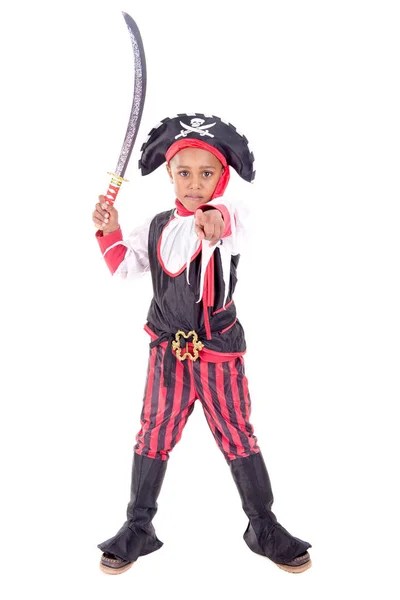 Маленький мальчик Пират — стоковое фото