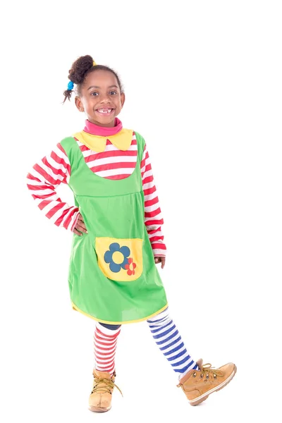 Piccola clown ragazza — Foto Stock