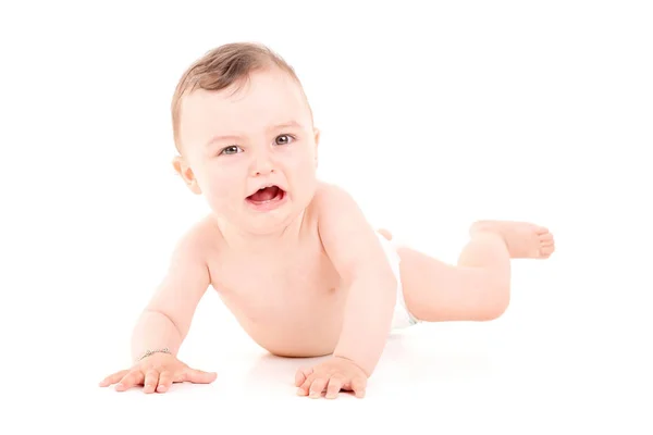 Niedliches kleines Baby weint — Stockfoto