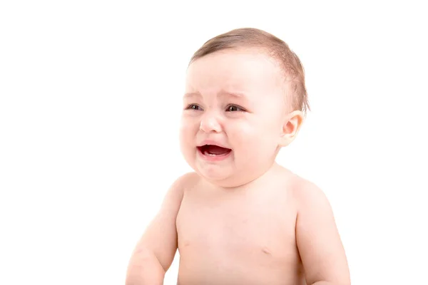 Niedliches kleines Baby weint — Stockfoto