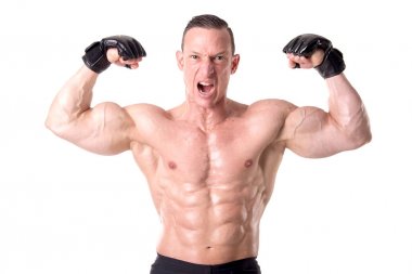 eldiven ile poz avcı