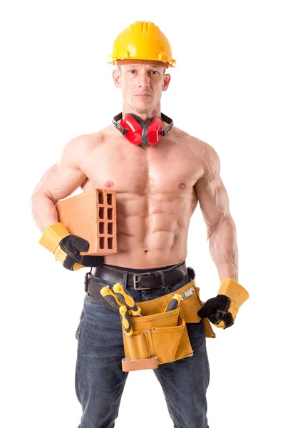 Handsome construction worker — Stock Photo, Image