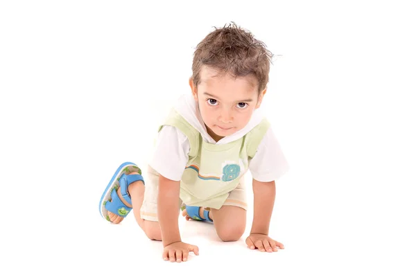 Little boy having fun — Stock Photo, Image