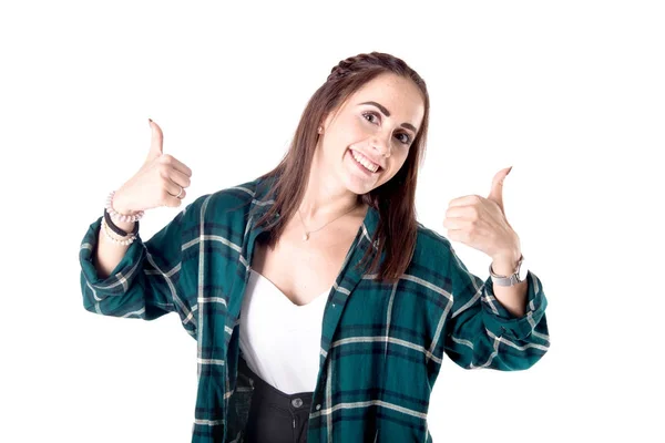 Beautiful young girl posing — Stock Photo, Image