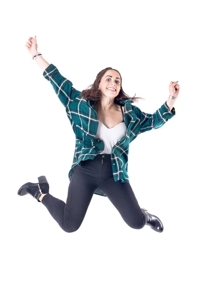 Chica joven saltando —  Fotos de Stock
