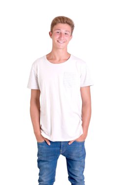 Yakışıklı genç adam.