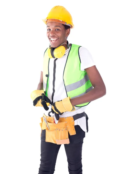 Joven Guapo Posando Aislado — Foto de Stock