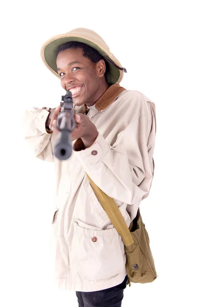 Handsome Young Man Posing Isolated — Stock Photo, Image