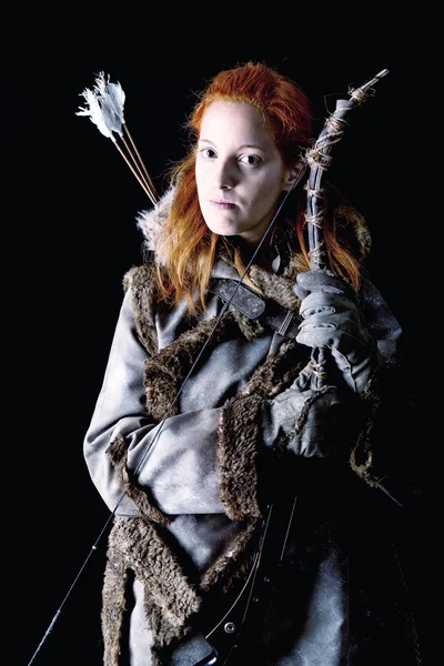 Female archer posing — Stock Photo, Image