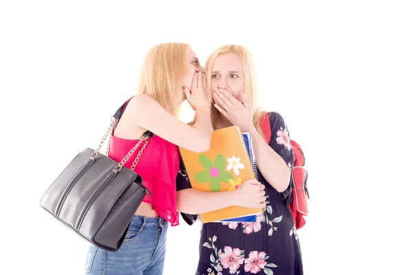 Teenage girls at school — Stock Photo, Image