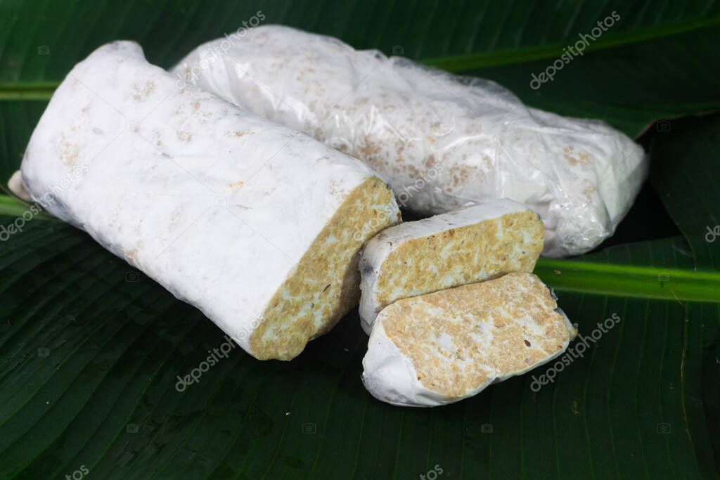 Tempe Gembus is one of the traditional foods which is the result of fermented tofu by Rhizopus