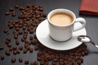 Bir fincan kahve tablodur.