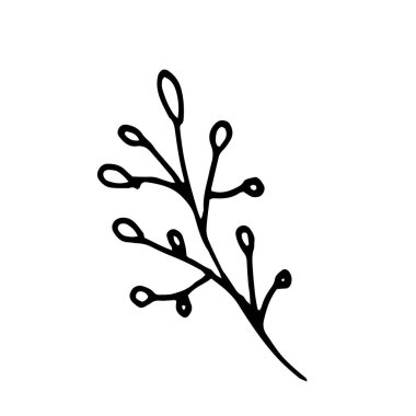 Sevgililer Günü için bir dalın vektör görüntüsü