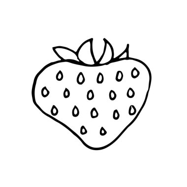 Sevgililer Günü için çileklerin vektör görüntüsü