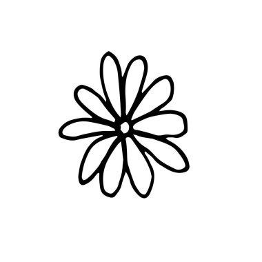 Sevgililer Günü için bir çiçeğin vektör görüntüsü