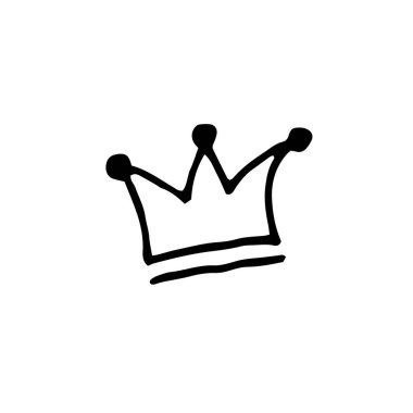 Sevgililer Günü için kalbi olan bir tacın vektör görüntüsü.