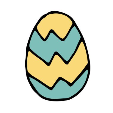 Paskalya bayramı için vektör çizimi. Kalem çizimi