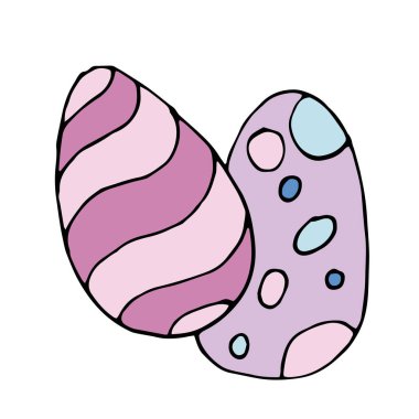 Paskalya bayramı için vektör çizimi. Kalem çizimi